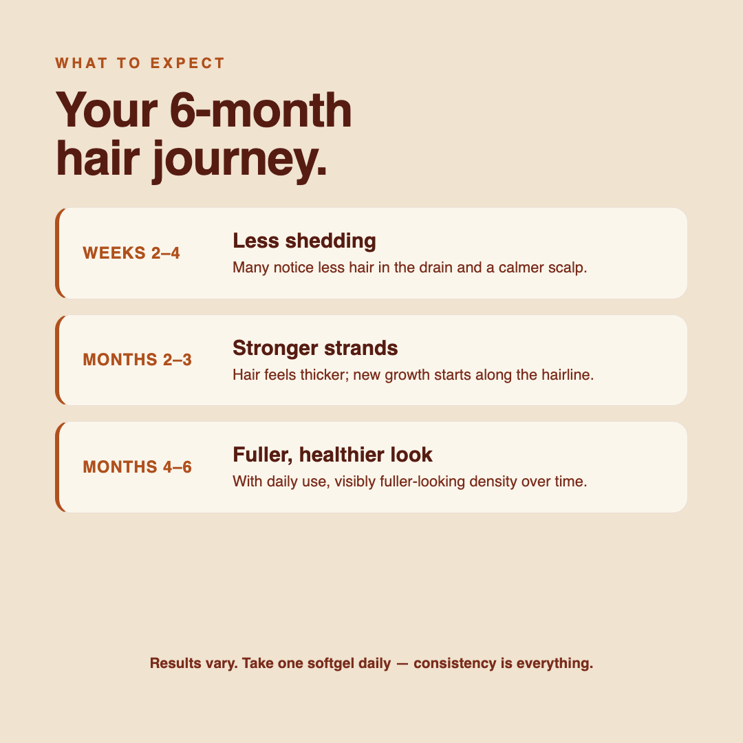 Your 6-month hair journey